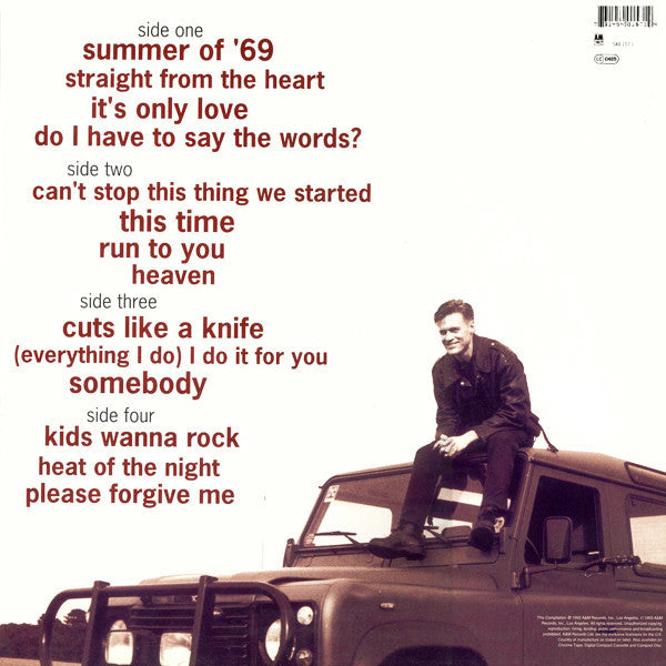 Adams,  Bryan  ‎– So Far So Good