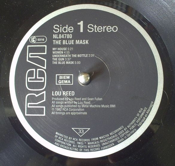 Lou Reed - The Blue Mask