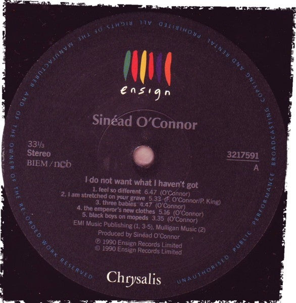 O'connor, Sinéad - I Do Not Want What I Haven't Got