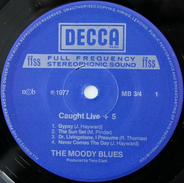 Moody Blues - Caught Live + 5