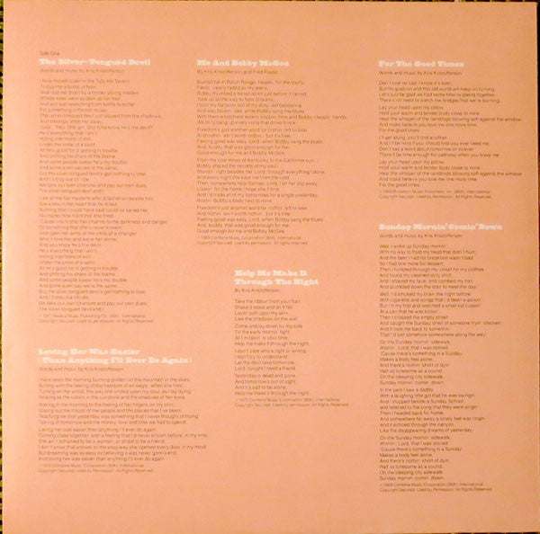 Kristofferson, Kris - Songs Of