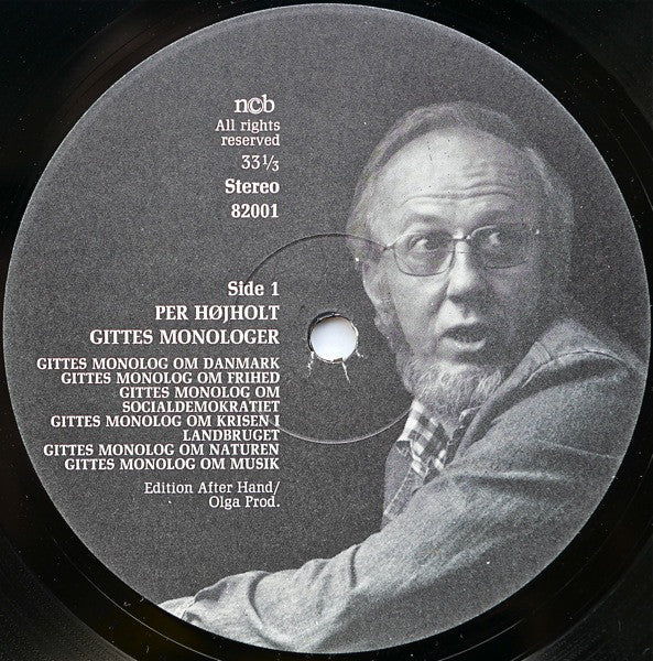 Højholt, Per ‎– Gittes Monologer