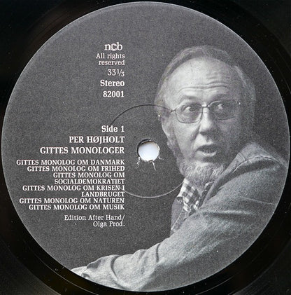 Højholt, Per ‎– Gittes Monologer