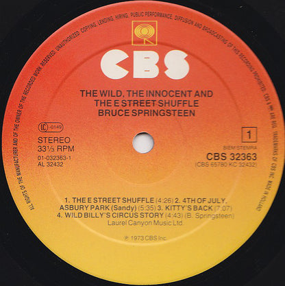 Springsteen, Bruce - The Wild, The Innocent & The E Street Shuffle