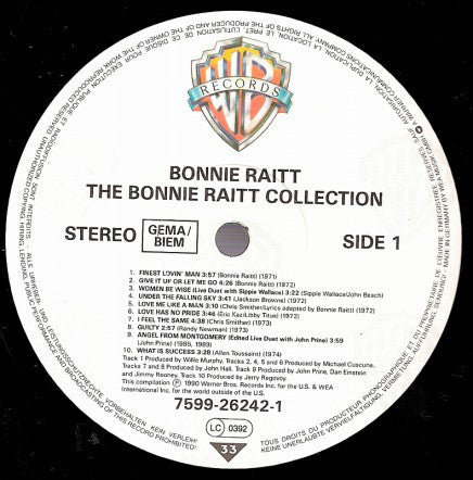 Raitt, Bonnie ‎– The Bonnie Raitt Collection