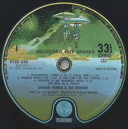 Parker,  Graham & The Rumour ‎– Squeezing Out Sparks