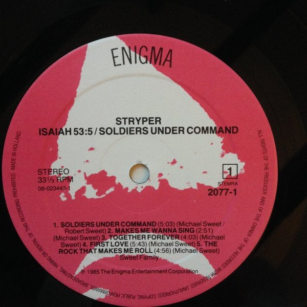 Stryper -  Soldiers Under Command