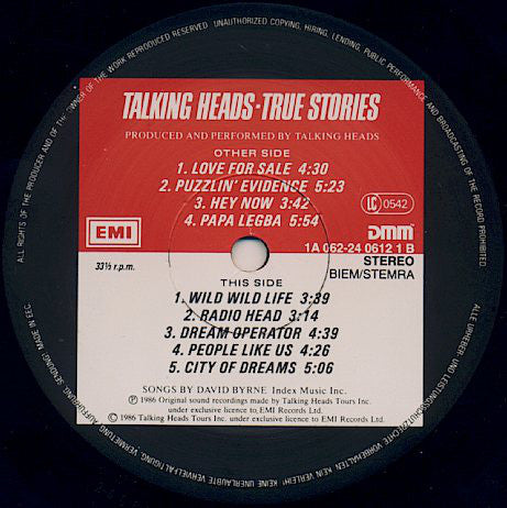 Talking Heads - True Stories