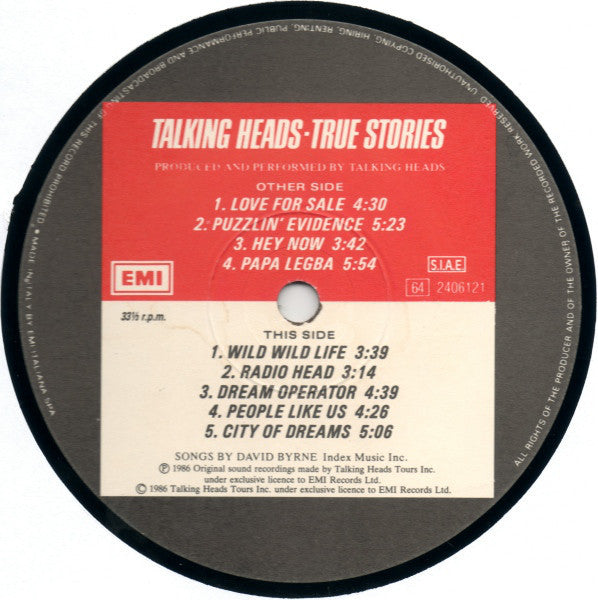 Talking Heads - True Stories