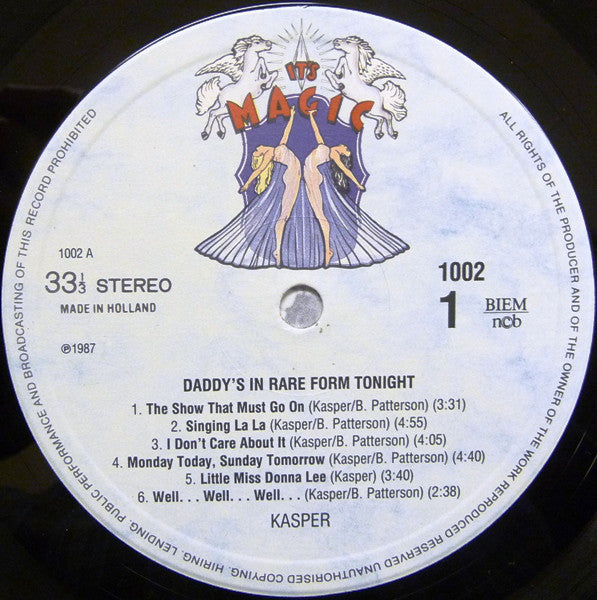 Winding, Kasper  ‎– Daddy's In Rare Form Tonight