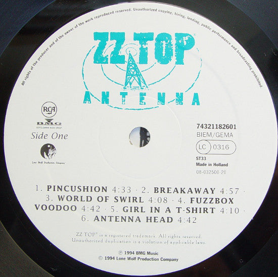 ZZ Top ‎– Antenna