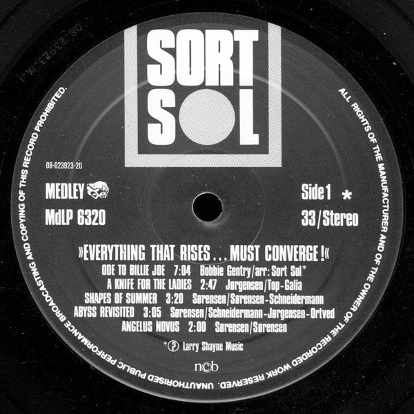 Sort Sol - Everything That Rises... Must Converge!