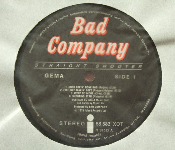 Bad Company - Straight Shooter