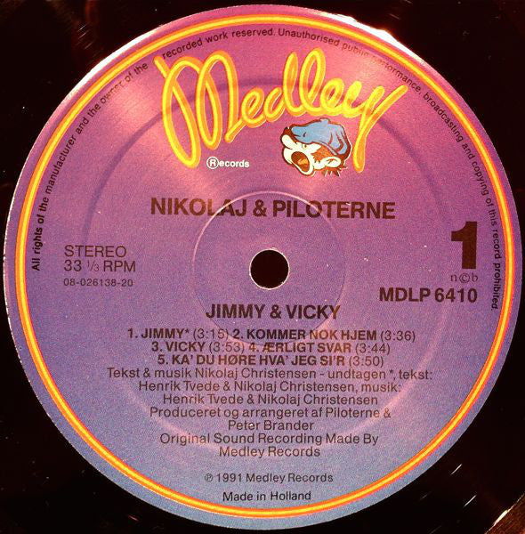 Nikolaj & Piloterne ‎– Jimmy & Vicky