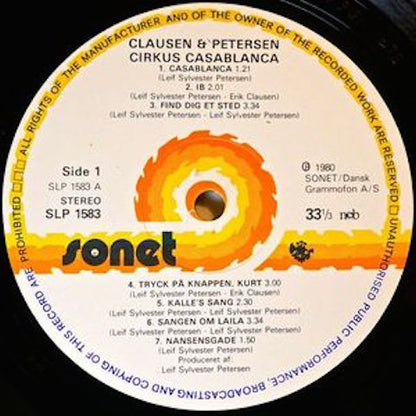 Clausen & Petersen ‎– Cirkus Casablanca