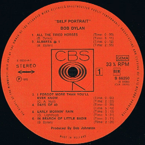 Dylan, Bob - Self Portrait