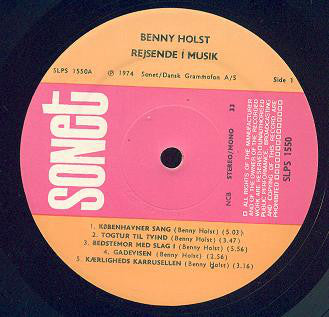Holst, Benny ‎– Rejsende I Musik
