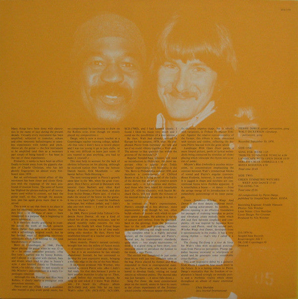 Pierre Dørge & Walt Dickerson - Landscape With Open Door