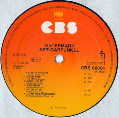 Garfunkel, Art - Watermark