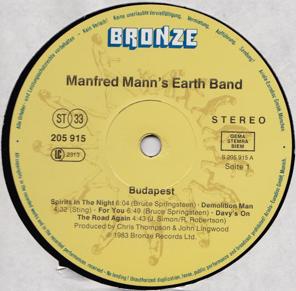 Manfred Mann's Earth Band ‎– Budapest (Live)