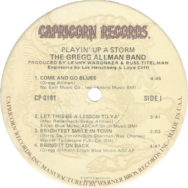 Gregg Allman Band - Playin' Up A Storm