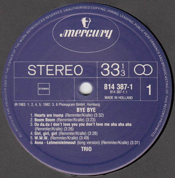 Trio - Bye Bye
