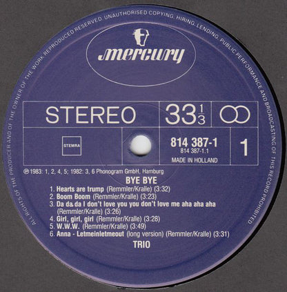 Trio - Bye Bye