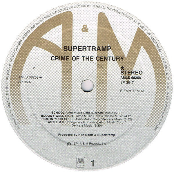 Supertramp - Crime Of The Century