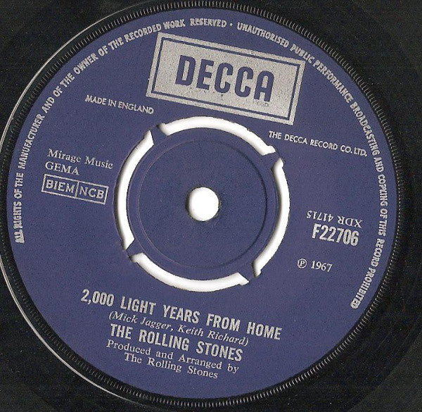 Rolling Stones -  2000 Light Years From Home