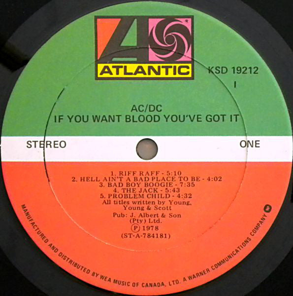 AC/DC ‎– If You Want Blood You've Got It