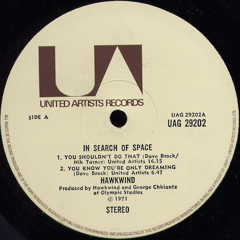 Hawkwind ‎– X In Search Of Space