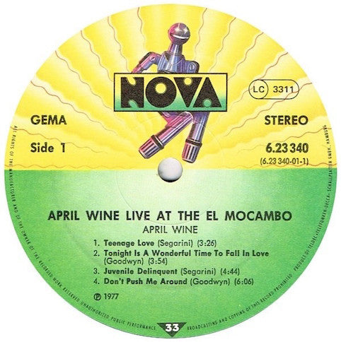 April Wine ‎– Live At The El Mocambo