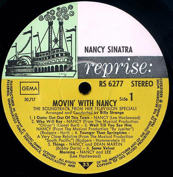 Sinatra, Nancy  ‎– Movin' With Nancy