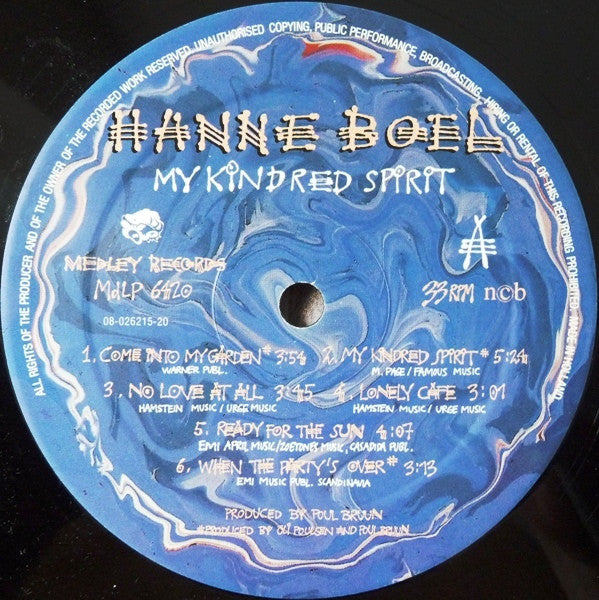Boel, Hanne  ‎– My Kindred Spirit