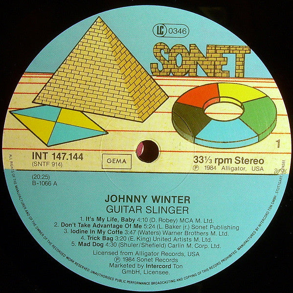 Winter, Johnny - Guitar Slinger