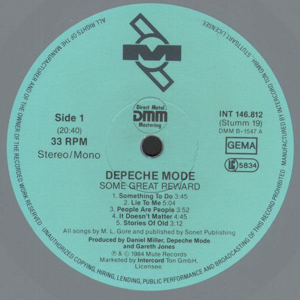 Depeche Mode - Some Great Reward - RecordPusher  