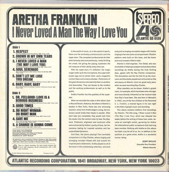 Franklin, Aretha - I Never Loved A Man The Way I Love You