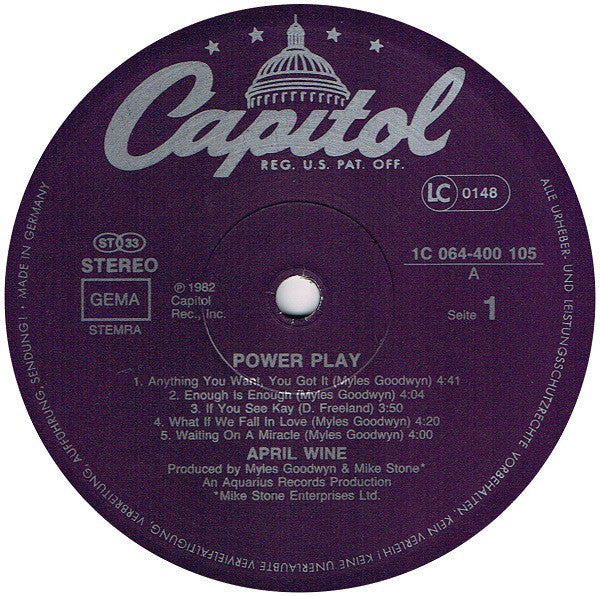 April Wine - Power Play
