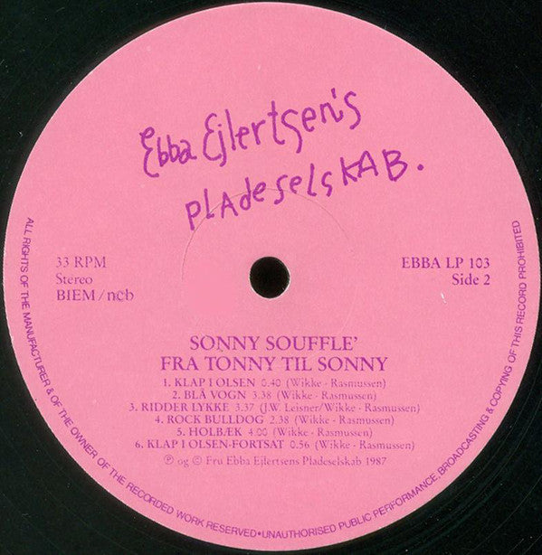 Sonny Soufflé - Fra Tonny Til Sonny