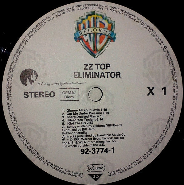 ZZ Top - Eliminator