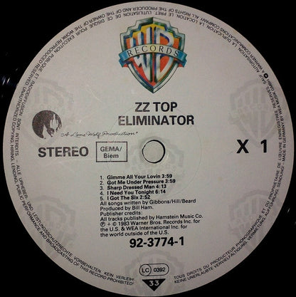 ZZ Top - Eliminator