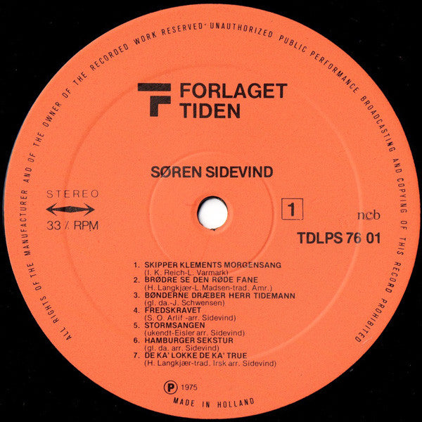 Søren Sidevinds Spillemænd ‎– Søren Sidevind