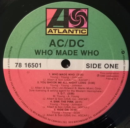 AC/DC - Who Made Who