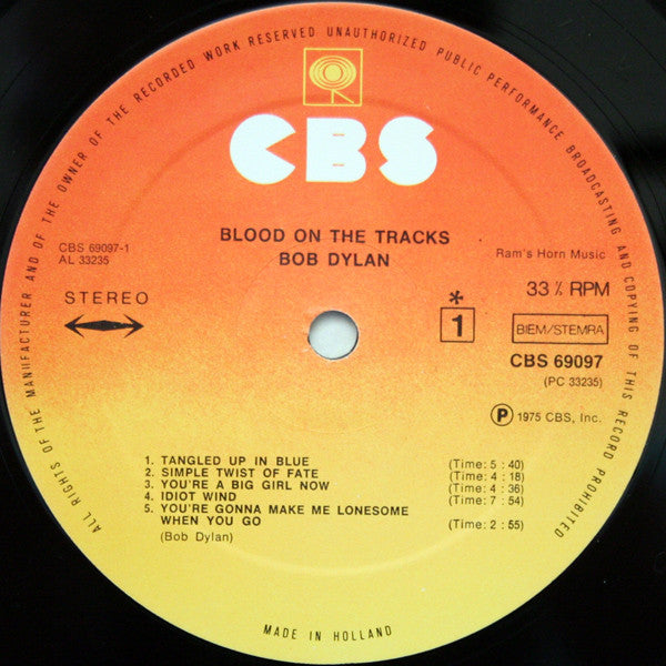 Dylan, Bob - Blood On The Tracks