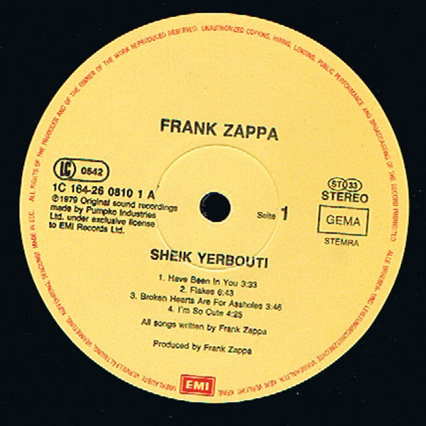 Zappa, Frank - Sheik Yerbouti