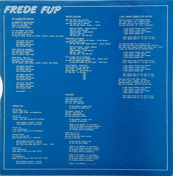 Frede Fup - Jeg Elsker Dig Søster