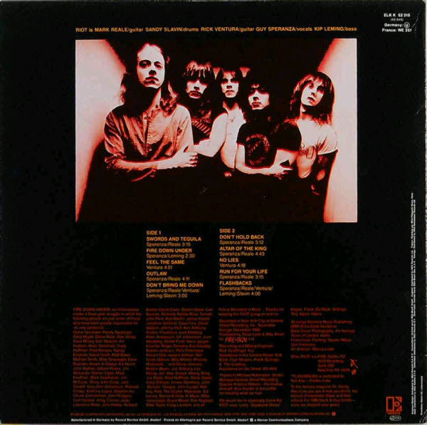 Riot - Fire Down Under