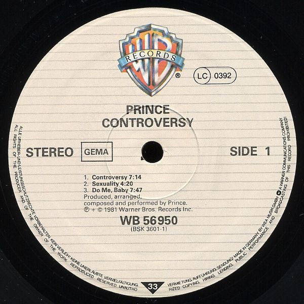 Prince - Controversy