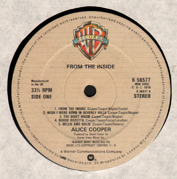 Cooper, Alice - From The Inside