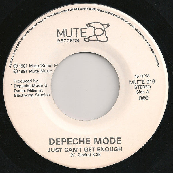 Depeche Mode ‎– Just Can't Get Enough